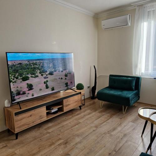 Televisyen dan/atau pusat hiburan di Central Greatforest Apartman