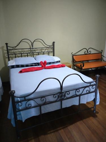 Cama o camas de una habitación en Hotel Trianon