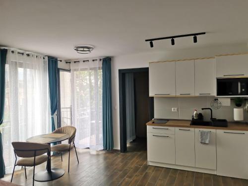 Kuchyň nebo kuchyňský kout v ubytování LILLY apartman
