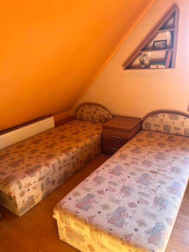 Postel nebo postele na pokoji v ubytování Penzión Tyché