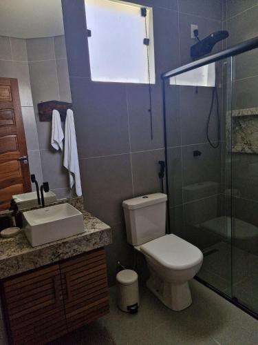 Ένα μπάνιο στο Residencial Mirante