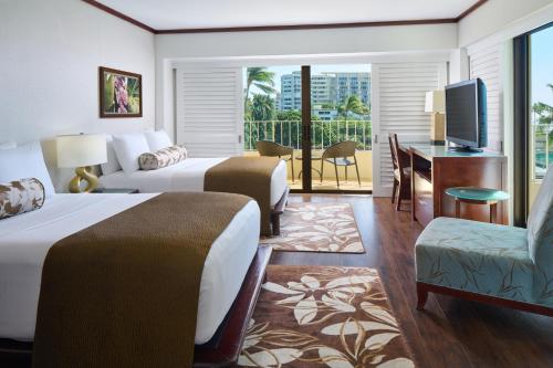 Lotus Honolulu at Diamond Headにあるベッド