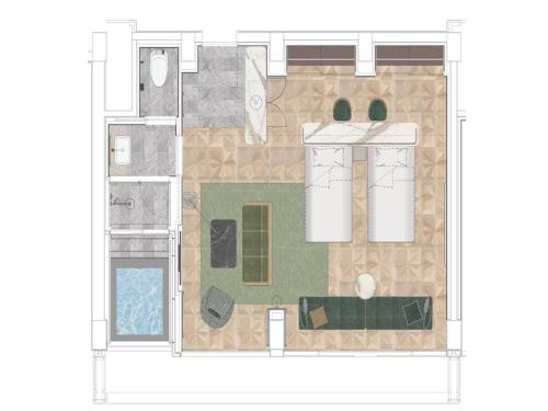 a floor plan of a living room with sidx sidx sidx sidx at GREENITY IWATA in Iwata