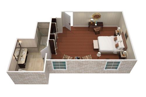 a rendering of a living room with a couch at The St. Regis Washington, D.C. in Washington