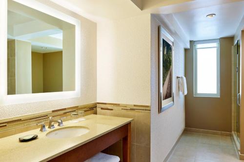a bathroom with a sink and a mirror at Westin Georgetown, Washington D.C. in Washington