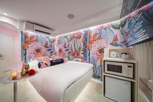 Kuchyň nebo kuchyňský kout v ubytování Hotel CARA 大人専用Adult only hotel