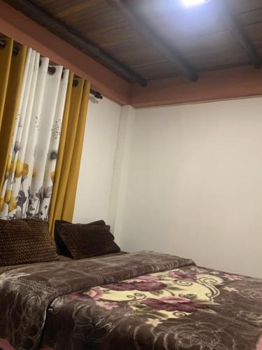 Кровать или кровати в номере Micro wood cabana