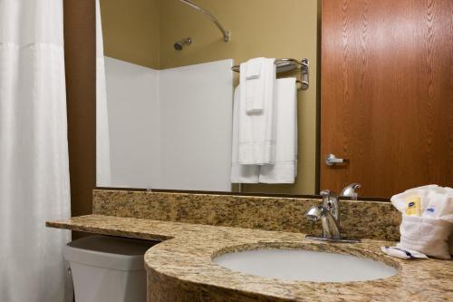 Ένα μπάνιο στο Microtel Inn & Suites Pleasanton