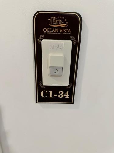 an electronic outlet on a wall in a room at Biệt thự sealinks và căn hộ studio Ocean vista Sealinks Mũi Né in Phan Thiet