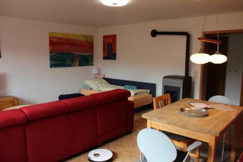 Posezení v ubytování Ferienwohnung Nikoll/Simon