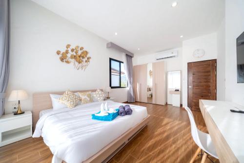 Katil atau katil-katil dalam bilik di Goldena Twin Private Pool Villas