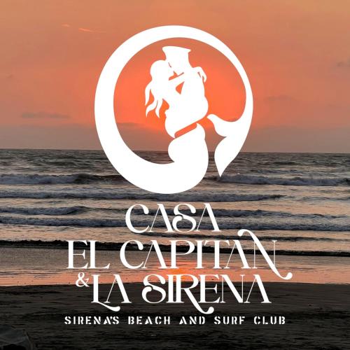 a book cover of a mermaid on the beach at Sirena's Beach & Surf Club in Canoa
