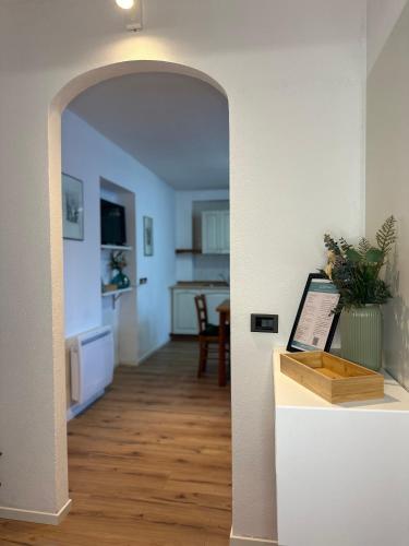 Kuchyň nebo kuchyňský kout v ubytování Residence Dolomiti