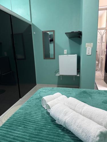 Koupelna v ubytování Suite 2 - Praia bonita hospedagem, agora com ar condicionado