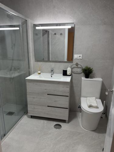 Kúpeľňa v ubytovaní Apartamento catedral A