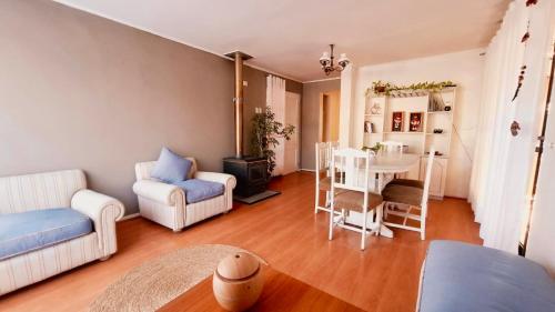 Posezení v ubytování Hostal Casa Terracota