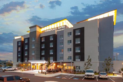 a rendering of a hotel with cars parked in a parking lot at TownePlace Suites by Marriott San Antonio Westover Hills in San Antonio
