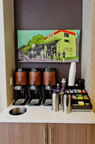 a counter with coffee machines on top at Residence Inn by Marriott Austin Southwest in Austin