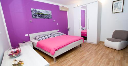 Posteľ alebo postele v izbe v ubytovaní Apartment Sabioncello