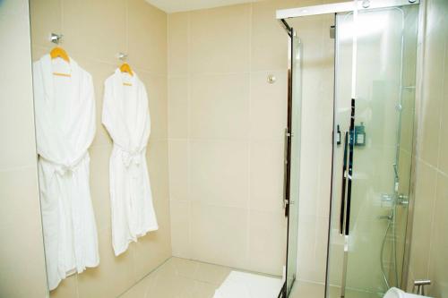 Koupelna v ubytování New Amaan Hotel