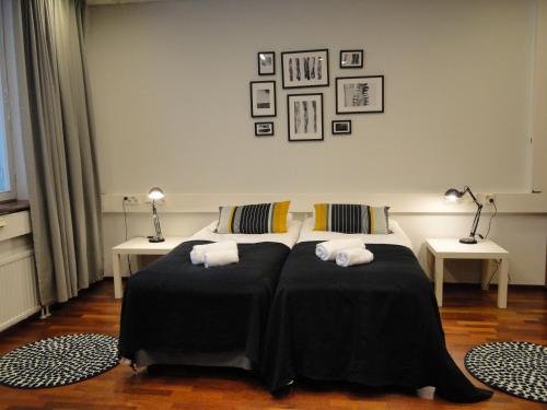 Ένα ή περισσότερα κρεβάτια σε δωμάτιο στο Forenom Hostel Espoo Otaniemi