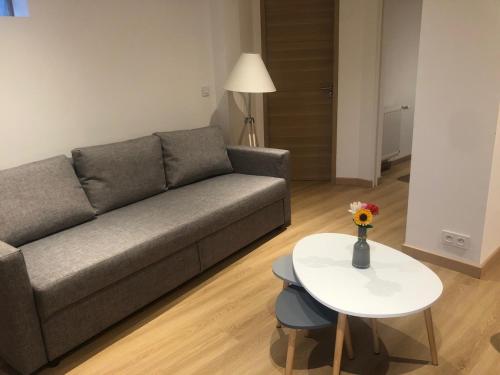 Posezení v ubytování Nice new studio fully equipped with parking space