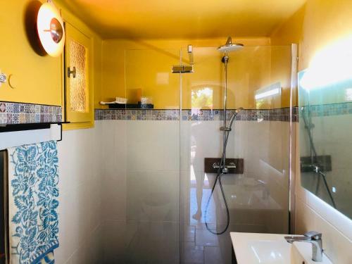Koupelna v ubytování Casa Scaglione - camara giallu