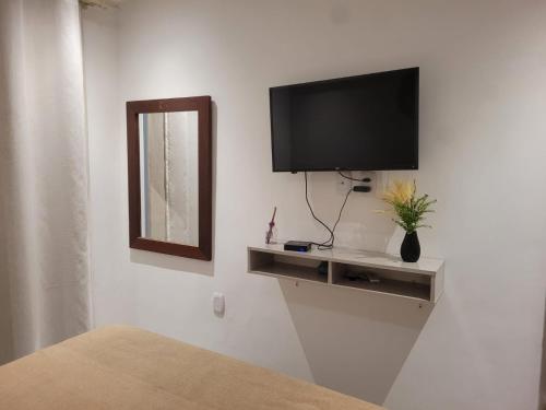 Flat Araúnaにあるテレビまたはエンターテインメントセンター
