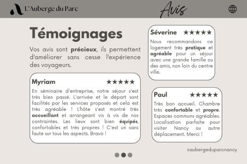 Photo de la galerie de l'établissement L'Auberge du Parc, à Nancy