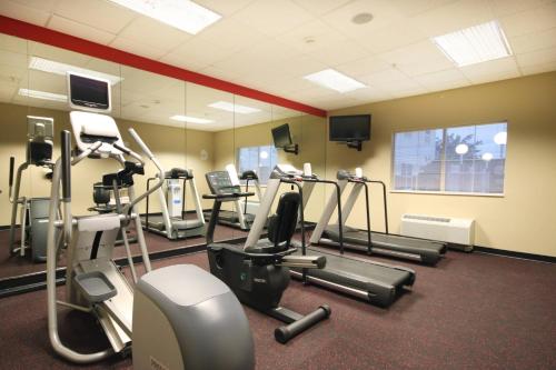 a gym with several treadmills and cardio machines at TownePlace Suites Lubbock in Lubbock