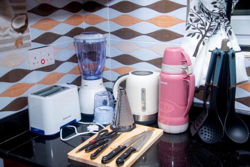 Kaffe- og tefaciliteter på VvEK B&B APARTMENT