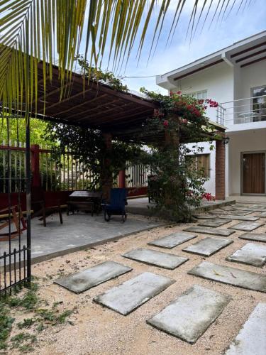 Κήπος έξω από το Cabañas Turísticas Castrolandia