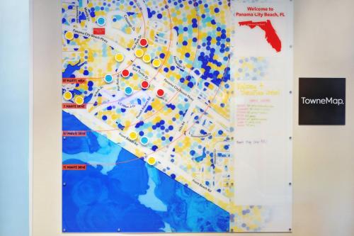 a map of the city of toronto at TownePlace Suites by Marriott Panama City Beach Pier Park in Panama City Beach