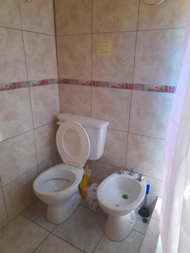 ラゴ・プエロにあるMi Luciのバスルーム(トイレ、ビデ付)