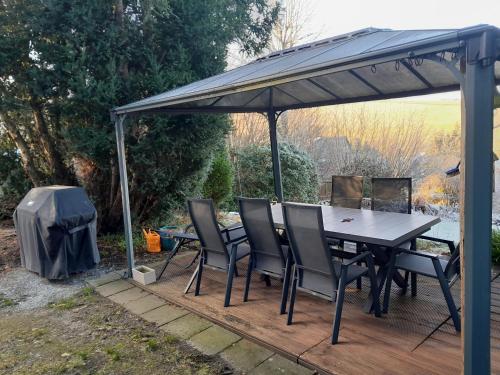 Patio nebo venkovní prostory v ubytování Ferienhaus Lichtblick