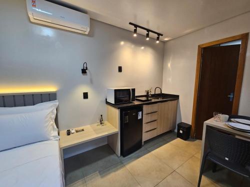 Η κουζίνα ή μικρή κουζίνα στο Cabanas na Guarda