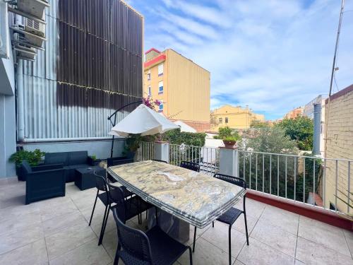 Balkón nebo terasa v ubytování Apartamentos Playa