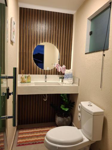 Et badeværelse på Espaço de descanso e paz