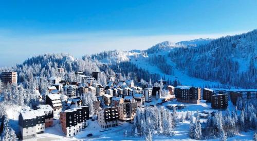 ヤホリナにあるBeggy Jahorinaの雪上の街並み