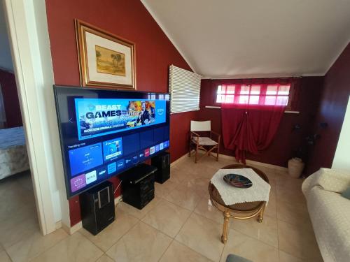 TV a/nebo společenská místnost v ubytování domus rosada