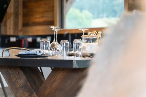 Η κουζίνα ή μικρή κουζίνα στο Le Chalet de Bequi