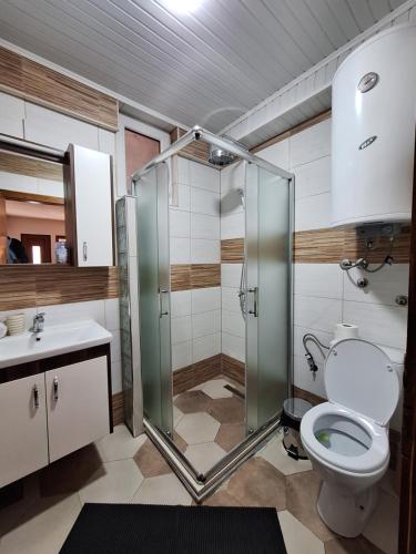 Koupelna v ubytování Apartment STUDIO 88 white