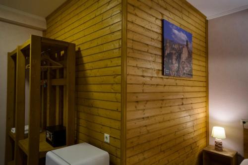 Koupelna v ubytování Hotel Mogzauri