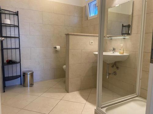 Koupelna v ubytování Villa Asteroi'dea - Tiha Mala