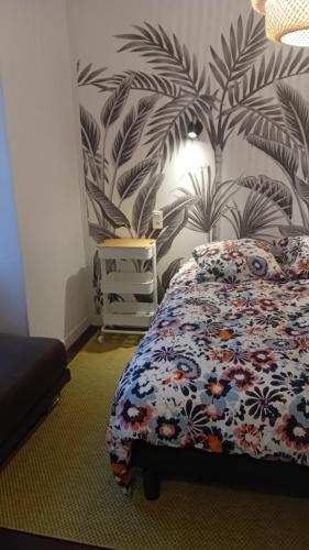 Katil atau katil-katil dalam bilik di Chambre1 Lumineuse, Agréable, Confortable et Fonctionnelle