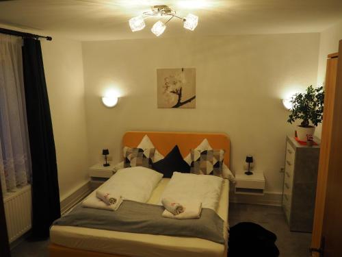 Letto o letti in una camera di Piroska Pension