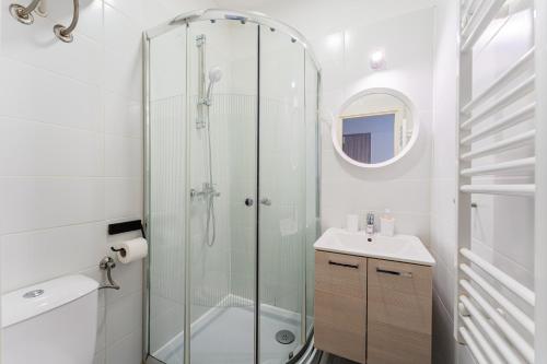 Vannituba majutusasutuses Flex SelfCheckIns 134 - Zagreb - Studio Apartment - Centre