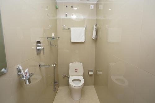 Koupelna v ubytování Hotel Faben Inn