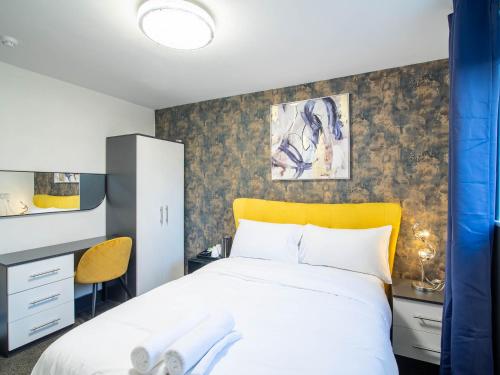 Voodi või voodid majutusasutuse Norfolk Heritage Park Rooms - Sheffield toas