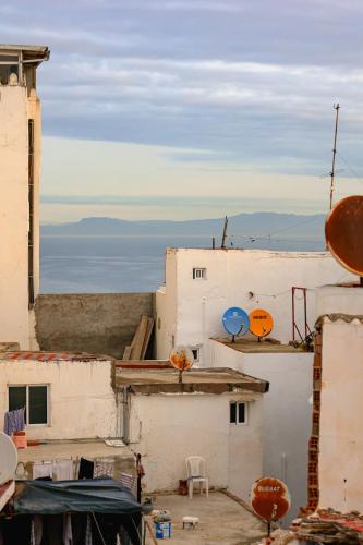 a view from the roof of a building at Dar Tanjawiya in Tangier